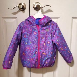 Northface girls reversible perrito jacket 3T